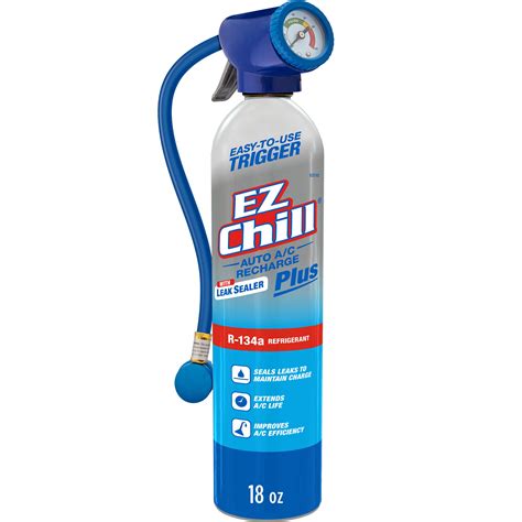 ez chill auto ac recharge with leak sealer|EZ Chill Car R